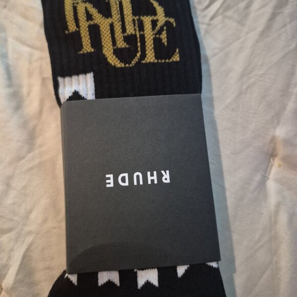 Rhude Black Racing Socks - Picture 8 of 9